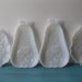 Vintage Milk Glass Fruit Dishes Set of Four