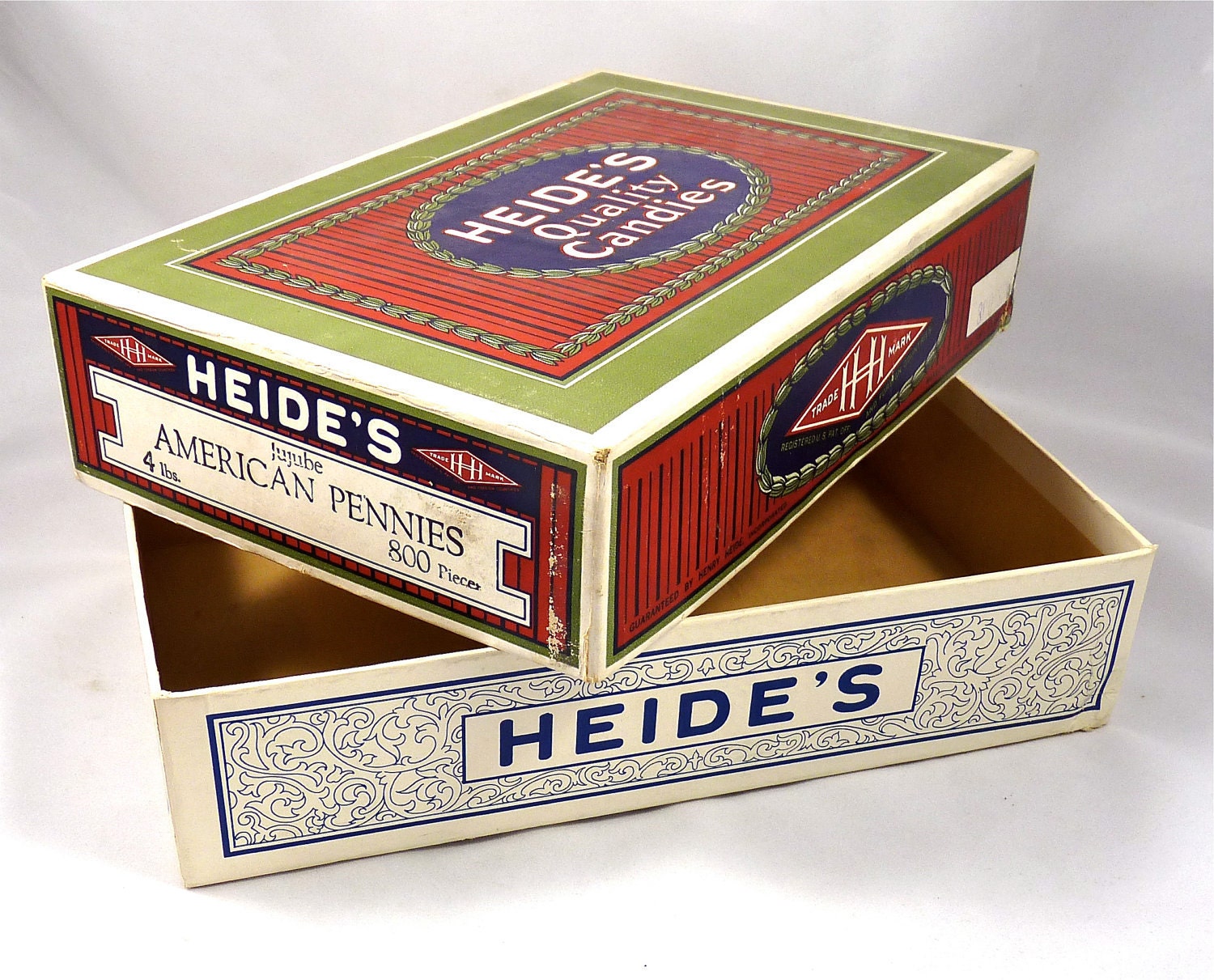 General Store Display Advertisement Box Heide's Quality Candy