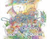 Zentangle Inspired Woodstock Poster