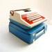 RESERVED/Sear's Holiday 2 Child's Typewriter England Red White & Blue