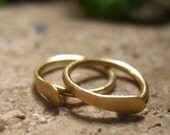 Little Hoop Earrings Flat 14k Gold Filled