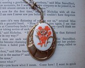 Tea with Pierot Pendant - GREEN, ORANGE, Brown or Red