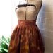 SALE // Enso Skirt, M (short), Chocolate- 50s style swing skirt made from Kimono