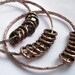 Jingling Rustic Copper Bangle Bracelets -Metalsmith Copper Jewelry - Copper Bracelets