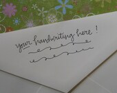 Handwritten Address Stamp