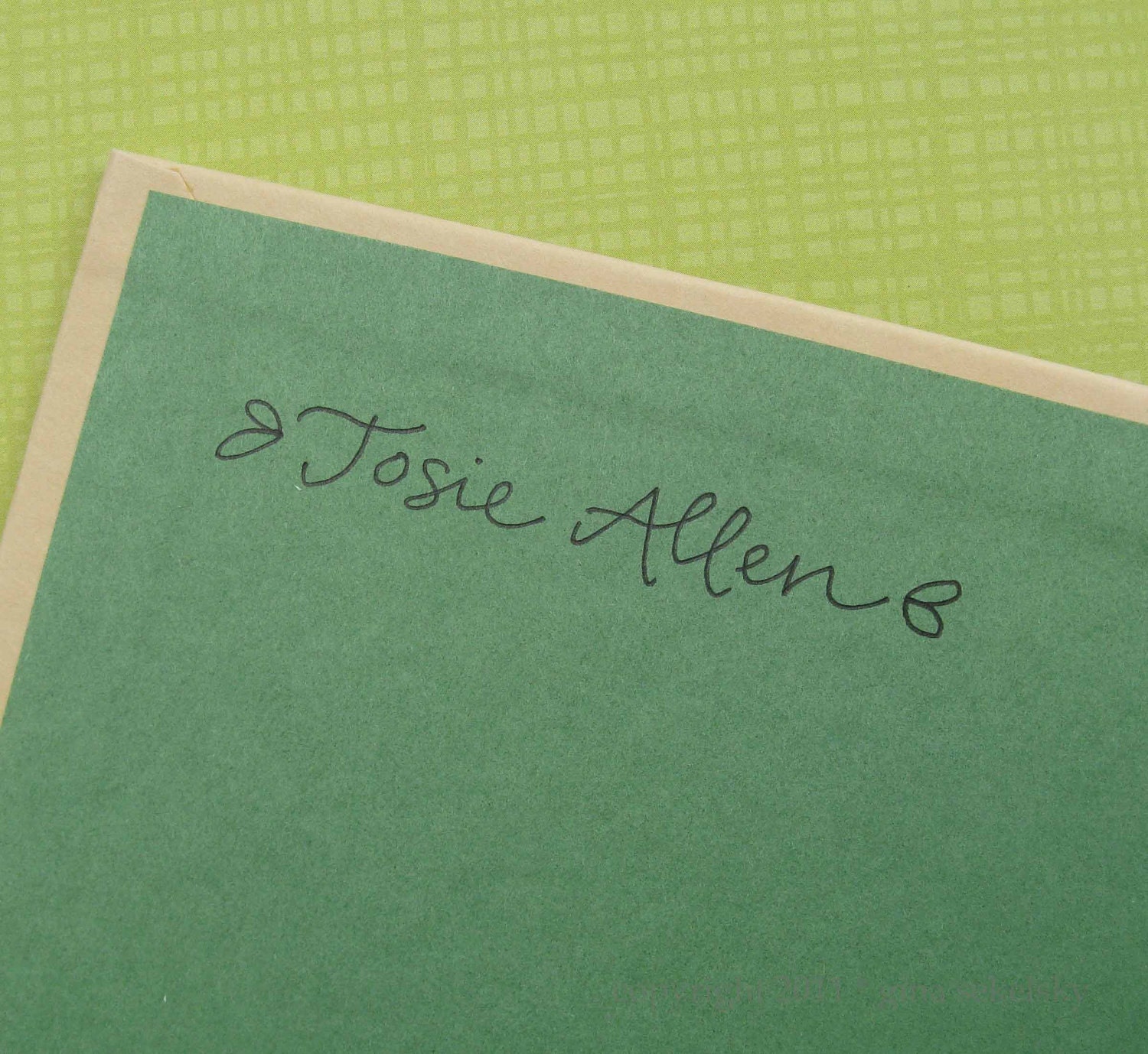 Name Stamp (Red Rubber)