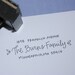 Ursula Address Stamp (Polymer with Wood Handle)