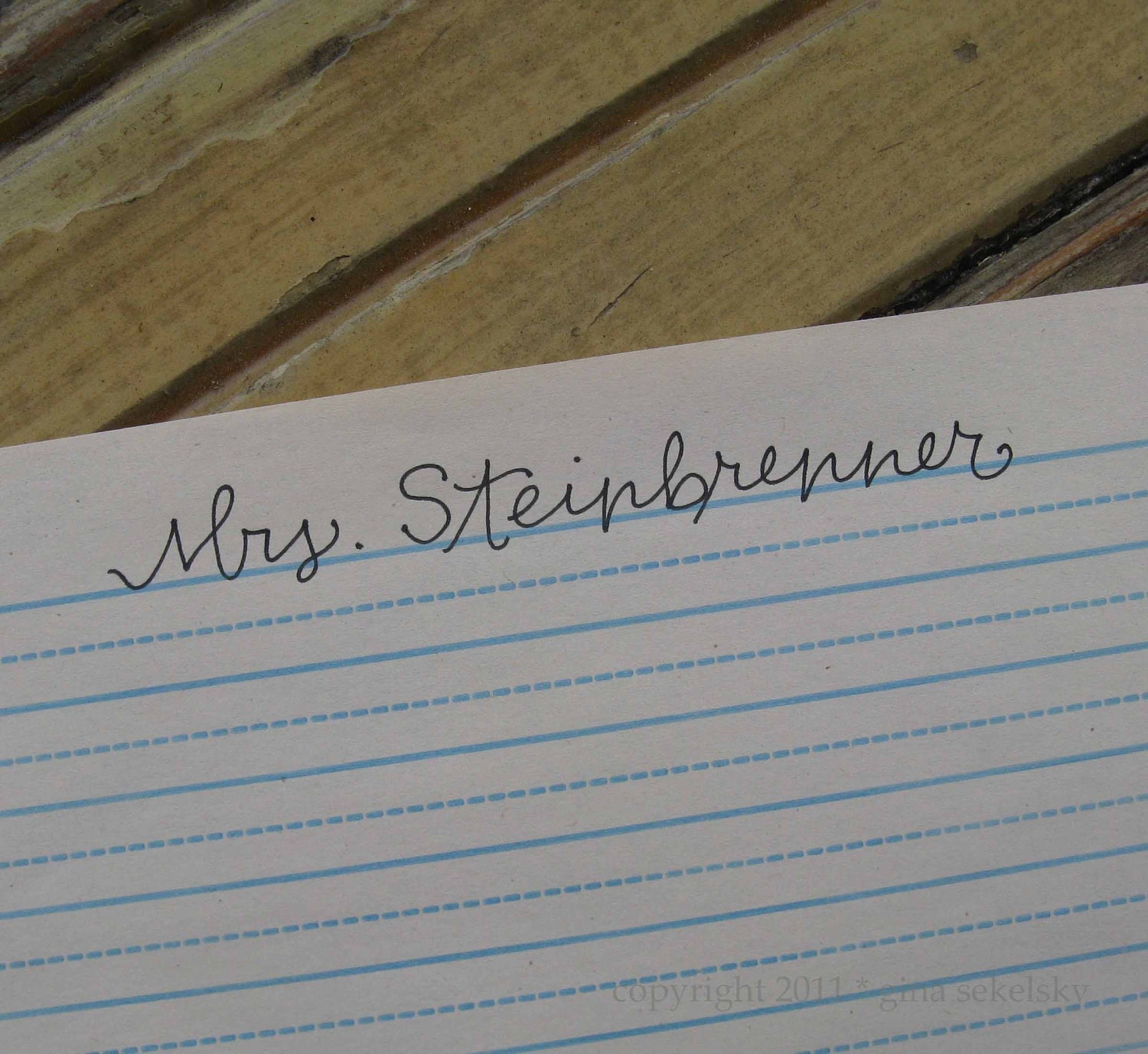 Name Stamp (Red Rubber)