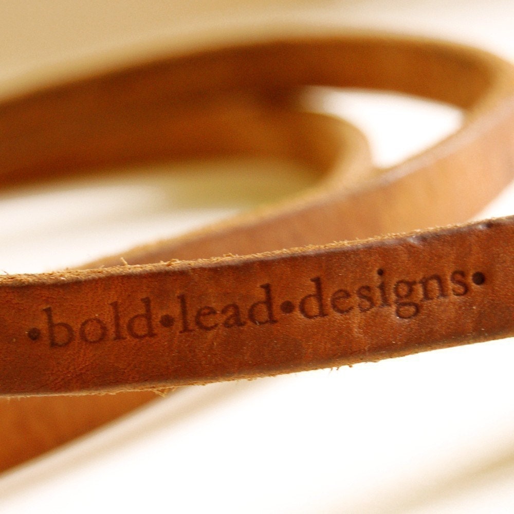6 foot long Traditional Leather Dog Leash in TAN--your choice of width sizes