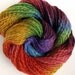 Handspun and Hand Dyed BFL Wool Alpaca Worsted Yarn - Summer Rhapsody