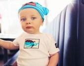 Blue Stripe Pirate Ear Hat