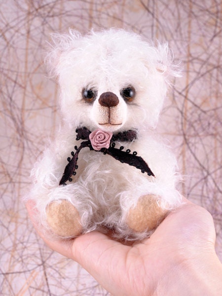 Elphy, a OOAK Jointed Mohair Artist Bear.