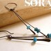 blue stones earrings - sleek modern metal earrings, blue agates oxidized sterling silver hammered earrings