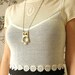 Owl necklace, magnifying glass necklace, Mothers day gift, gold magnifying glass long necklace, owl jewelry necklace
