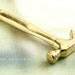 Miniature Gold Hammer Necklace, DIY gift, Silver Hammer necklace, free shipping sale