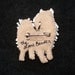Beaded American Eskimo or Samoyed dog pin/ pendant art jewelry brooch (Made to Order)