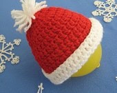 Crochet Pattern -- Santa Hat for Baby, Toddler, or Child -- Five Sizes