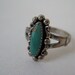 Turquoise Sterling Silver Ring Southwest Vintage 925 Size 6 1/4