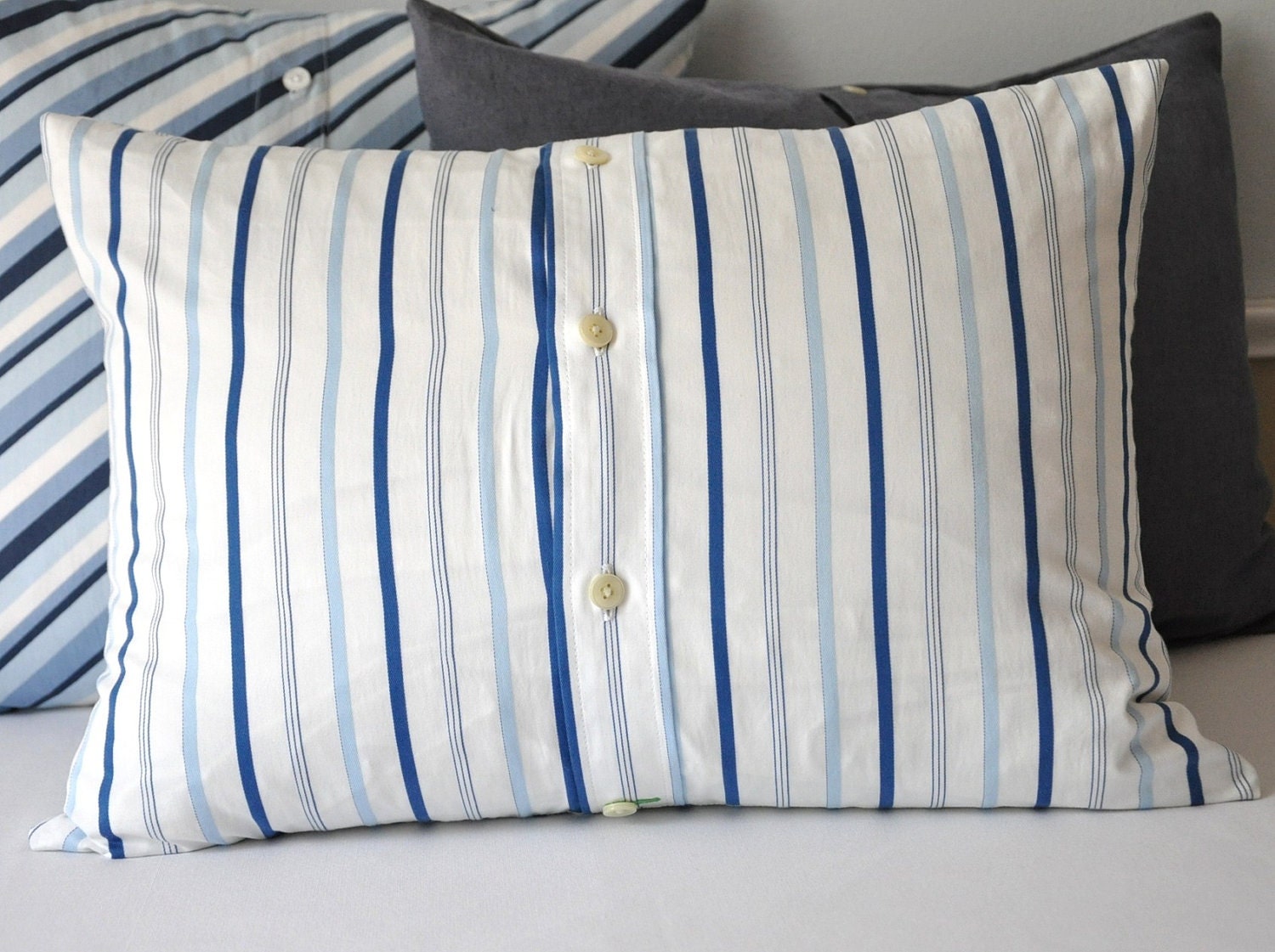 MEN'S SHIRT PILLOW /// 18x14 Pillow Cover