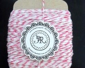 PiNK Bakers Twine 25 Yards (75 feet) Mother's Day Sale PARIS PINK on a Big Chipboard Die Cut Hanging Tag