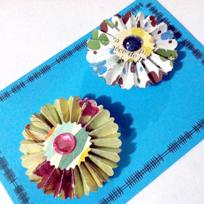 Pair of Decorative Push Pins, Tacks, Cork Board Pins