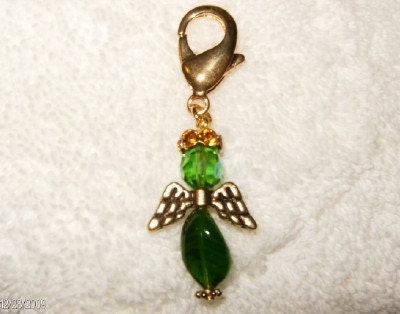 ENVY An  Angel  Purse Charm, Zipper Pull, Key ring  JEAN Jewel, Back Pack Jewel