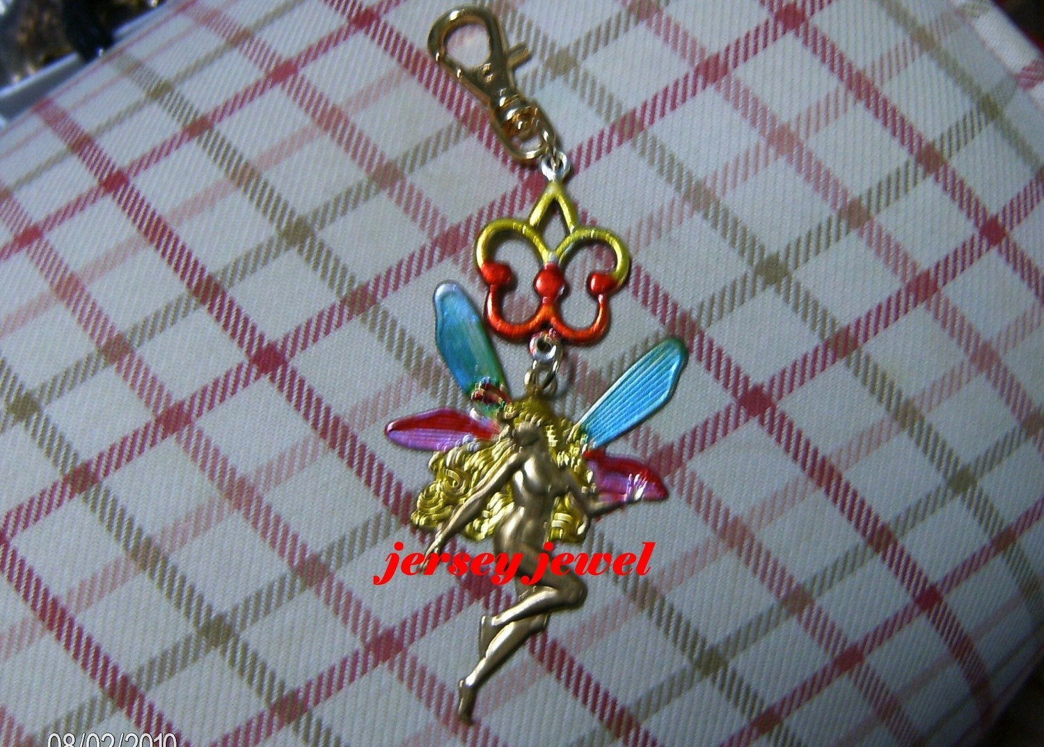 SAVANNAH  A sexy Fairy Purse charm, zipper pull , key ring, jean jewel