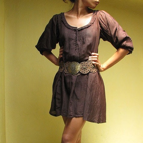 Misty...Brown mix silk M-L
