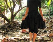 Helen Pants...Black mix silk (S-M)