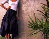 Sugar in my bowl pants...Mix silk Indigo  (M-L)