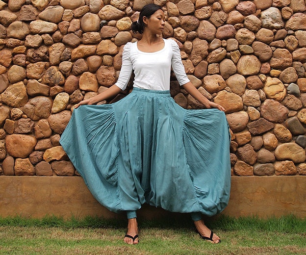 Sugar in my bowl pants...Mix silk Blue (S-L)