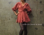 Robin...the hood Tunic blouse mixed silk Any color (one size fits S-L)
