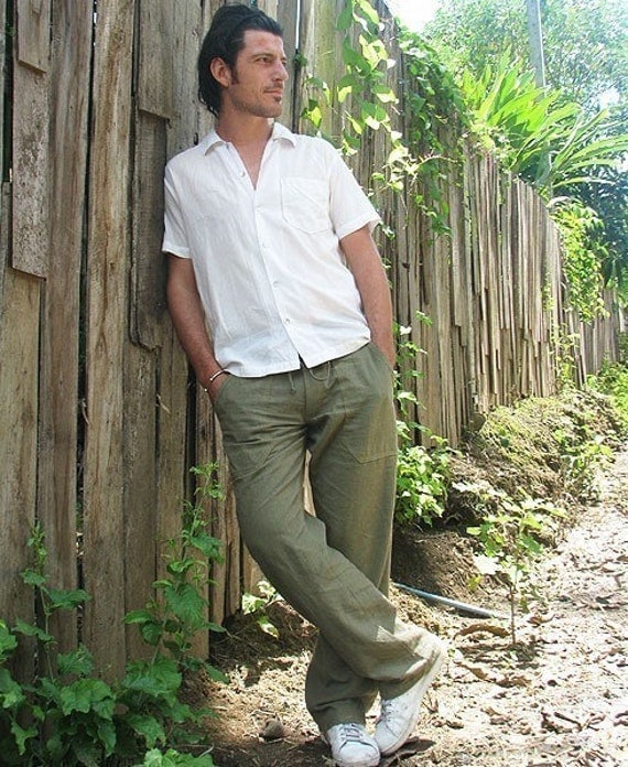 Men's hemp pants Men's hemp pants