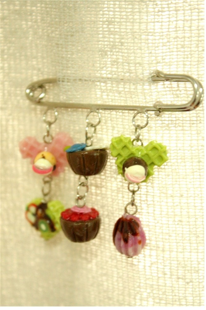 Cute Bakery Pin with 6 lovely bakeries
