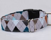 Masculine Argyle Dog Collar