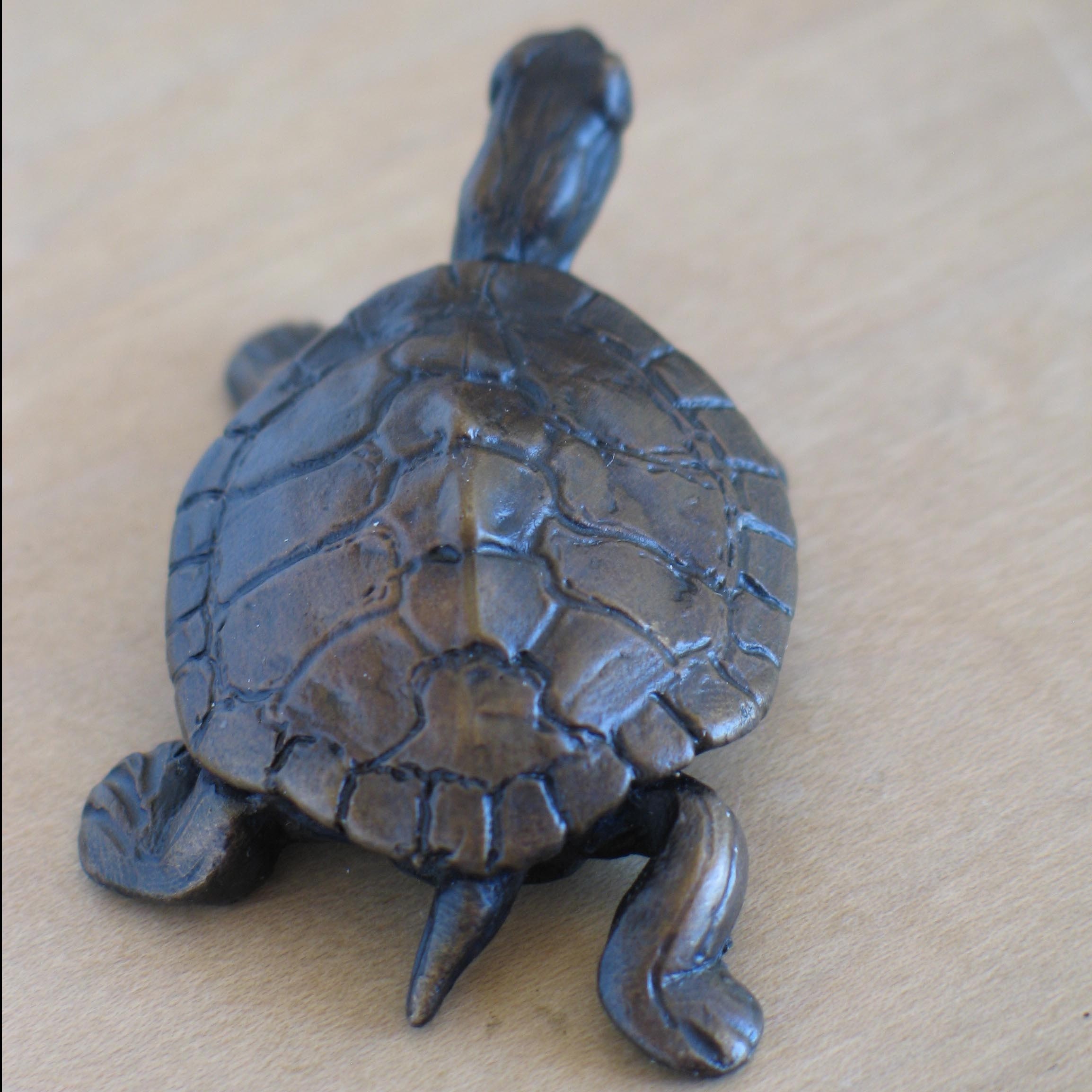 Tiny bronze turtle