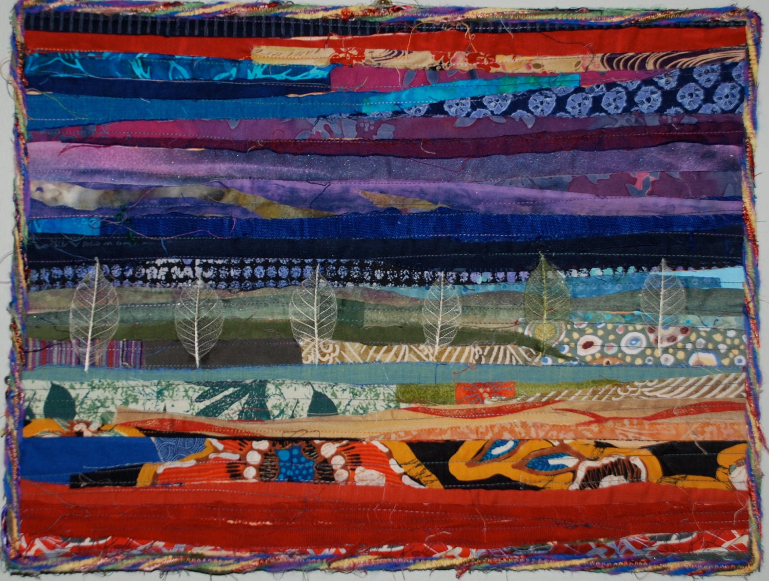 In a Row Art Quilt