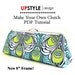 PDF Sewing Pattern and Tutorial for 8" Open Channel Clutch Purse Frame