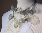 I Will Fly Away - Green Butterflies and Wings Double Necklace - Made to Order