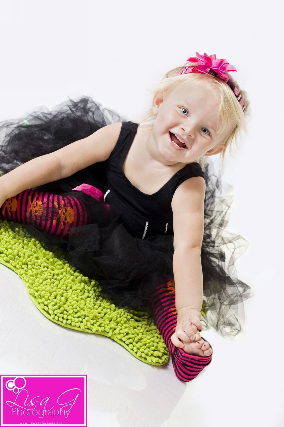 Crawler Covers Baby Leg Warmers---Pink and Black Striped with Orange Skulls --Always Ships Within 24 Hours OR LESS