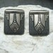 Deco Earrings Enamel on Brass E3767