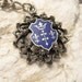 Vintage Necklace France Fleur de Lis Crown Shield N3871