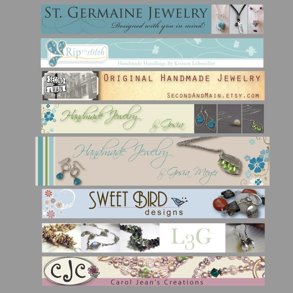 Customized web banner featuring your images