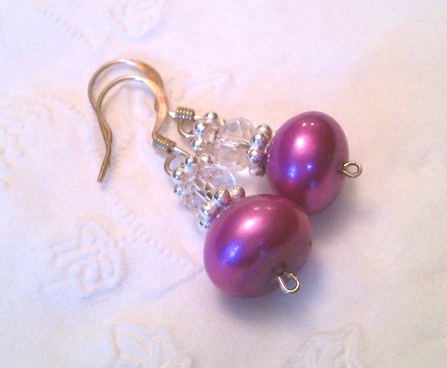Fushia Pearl Drops