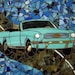 1964 Ford Mustang Mosaic Table