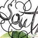 Calligraphic State. South Carolina 8 1/2 x 11 Print