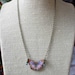 Butterfly Necklace in Peach, Apricot, Cornflower Blue Moth Pendant Gift Box