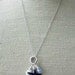 Silver Wire Wrapped Blue Star Pendant Necklace with Crystal Charms - Baby, I'm a Star