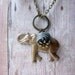 Elephant Pendant Tribal African Safari Zebra Stripe