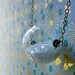 Snow Globe Pendant Hollow Clear Glass Orb With Glitter Snow Winter Keepsake Gift for Her Under 50